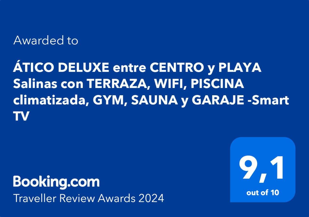 Atico Deluxe Entre Centro Y Playa Salinas Con Terraza, Wifi, Piscina Climatizada, Gym, Sauna Y Garaje -Smart Tv Roquetas de Mar Buitenkant foto